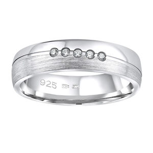 Silvego Snubný strieborný prsteň Presley pre ženy QRZLP012W 50 mm