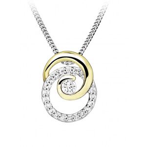 Silver Cat Trblietavý náhrdelník s kubickými zirkónmi SC521 (retiazka, prívesok)