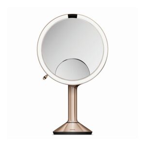 Simplehuman Kozmetické zrkadlo s dotykovým ovládaním intenzity osvetlenia Rose Gold Sensor Trio