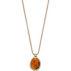 Skagen Elegantný pozlátený náhrdelník Sea Glass Honey SKJ1736710