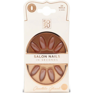 SOSU Cosmetics Umelé nechty Chocolate (Salon Nails) 24 ks
