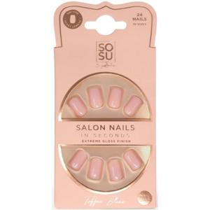 SOSU Cosmetics Umelé nechty Toffee Bliss (Salon Nails) 24 ks