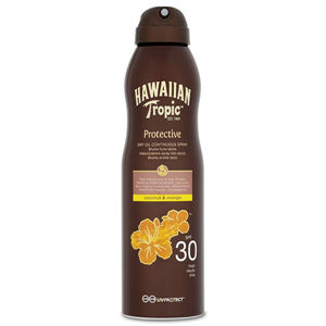 Hawaiian Tropic Suchý olej na opaľovanie SPF 30 Protective (Dry Oil Continuous Spray) 180 ml