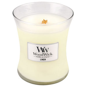 WoodWick Vonná sviečka váza Linen 275 g