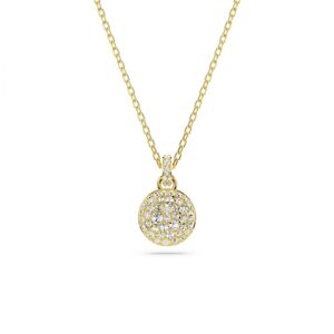 Swarovski Blyštivý pozlátený náhrdelník so zirkónmi Meteora 5683443
