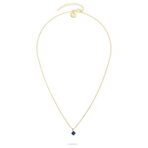 Tamaris Elegantný pozlátený náhrdelník s modrým zirkónom TJ-0539-N-45