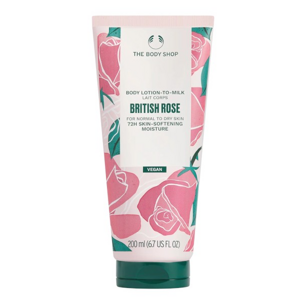 The Body Shop Telové mlieko pre normálnu až suchú pokožku British Rose (Body Lotion) 200 ml