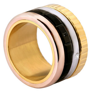 Troli Štvorfarebná oceľový prsteň 51 mm