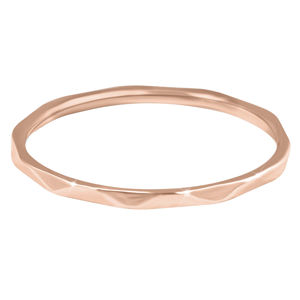 Troli Minimalistický pozlátený prsteň s jemným dizajnom Rose zlaté 54 mm