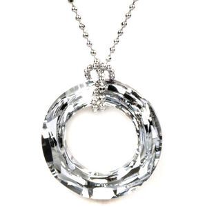 Levien Elegantný náhrdelník Cosmic Ring Crystal