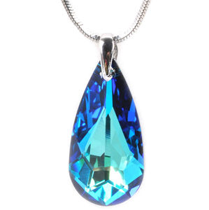 Levien Nežný náhrdelník Drop Bermuda Blue