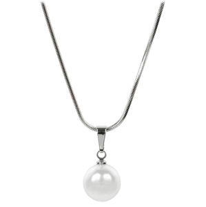 Levien Pôvabný náhrdelník Pearl White
