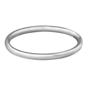 Troli Nežný minimalistický prsteň z ocele Silver 59 mm