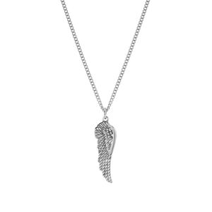 Troli Oceľový náhrdelník s anjelským krídlom (retiazka, prívesok)