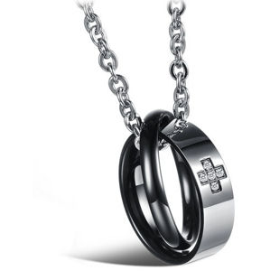 Troli Originálny partnerský náhrdelník pre pánov KNSC-064-BL