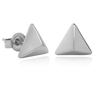 Troli Kôstkové trojuholníkové náušnice z ocele VAAXF063S