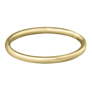 Troli Pozlátený minimalistický prsteň z ocele Gold 62 mm