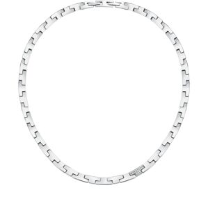 Trussardi Luxusný oceľový náhrdelník so zirkónmi T-Logo TJAXC03