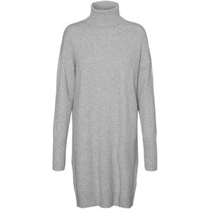 Vero Moda Dámske šaty VMBRILLIANT 10199744 Light Grey Melange XS