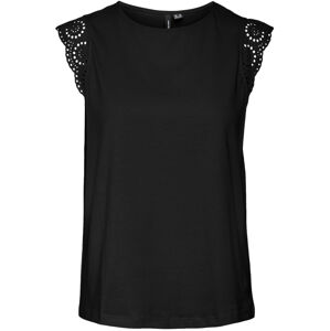 Vero Moda Dámske tričko VMEMILY Regular Fit 10305210 Black M