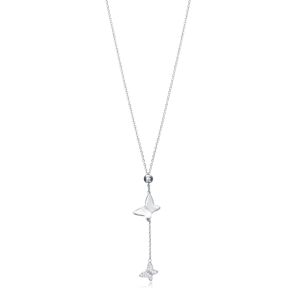 Viceroy Elegantný strieborný náhrdelník s motýlikmi Trend 13047C000-30