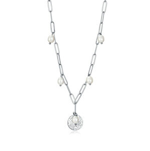 Viceroy Krásny strieborný náhrdelník s perličkami Chic 75274C01000