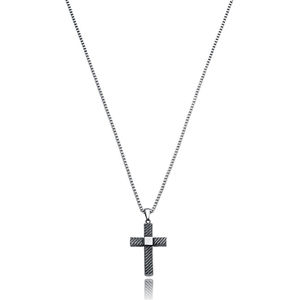 Viceroy Módne oceľový náhrdelník s krížikom Beat 75021C01000