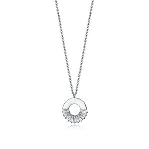 Viceroy Strieborný náhrdelník sa trblietavým kruhovým príveskom 15109C000-38