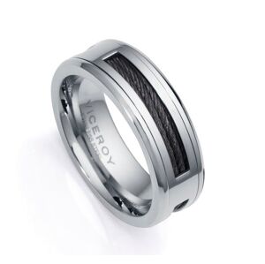 Viceroy Štýlový prsteň z ocele Magnum 14066A02 66 mm