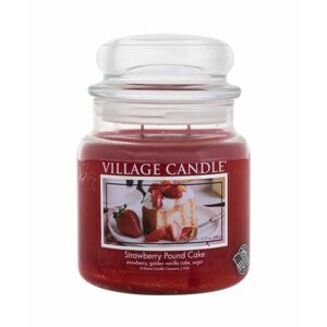 Village Candle Vonná sviečka v skle Jahodový koláč (Strawberry Pound Cake) 389 g