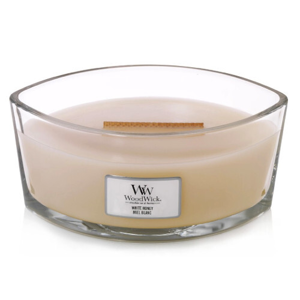 WoodWick Vonná sviečka loď White Honey 453,6 g