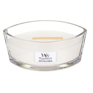WoodWick Vonná sviečka loď White Tea & Jasmine 453 g