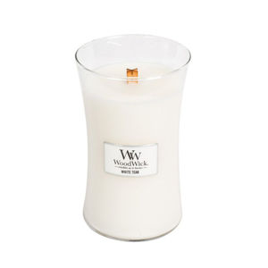 WoodWick Vonná sviečka váza White Teak 609,5 g