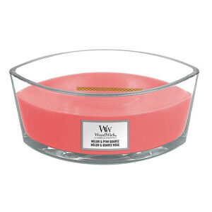 WoodWick Vonná sviečka loď Melon & Pink Quartz 453 g