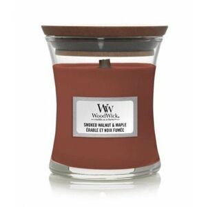 WoodWick Vonná sviečka váza malá Smoked Walnut & Maple 85 g