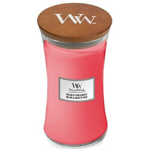 WoodWick Vonná sviečka váza Melon & Pink Quartz 609,5 g