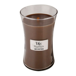 WoodWick Vonná sviečka váza veľká Sand & Driftwood 609,5 g
