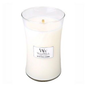 WoodWick Vonná sviečka váza veľká White Tea & Jasmine 609,5 g