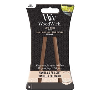 WoodWick Náhradné vonné tyčinky do auta Vanilla & Sea Salt (Auto Reeds Refill)