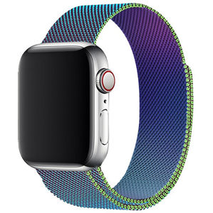 4wrist Oceľový milánsky remienok na Apple Watch – Viacfarebný 42/44/45/49 mm