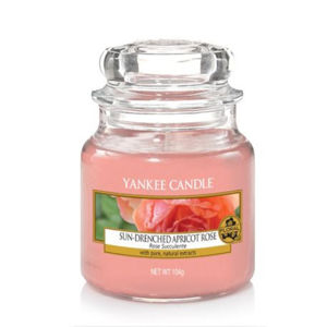 Yankee Candle Aromatická sviečka Classic malá Sun-Drenched Apricot Rose 104 g