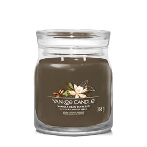 Yankee Candle Aromatická sviečka Signature sklo stredná Vanilla Bean Espresso 368 g