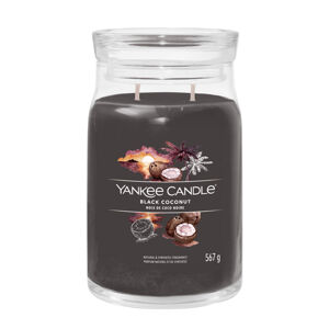 Yankee Candle Aromatická sviečka Signature sklo veľké Black Coconut 567 g