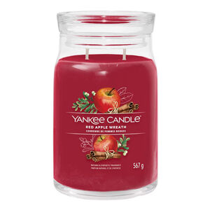 Yankee Candle Aroma tická sviečka Signature sklo veľké Red Apple Wreath 567 g