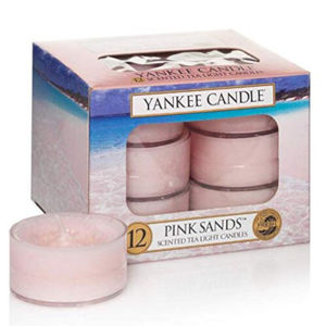 Yankee Candle Aromatické čajové sviečky Pink Sands 12 x 9,8 g