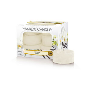 Yankee Candle Aromatické čajové sviečky Vanilla 12 x 9,8 g