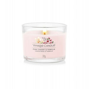 Yankee Candle Votívna sviečka v skle Pink Cherry Vanilla 37 g