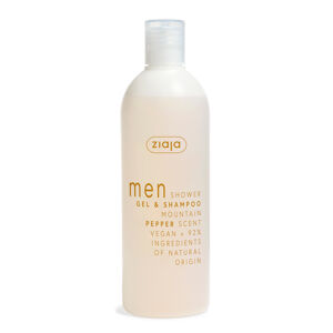 Ziaja Sprchový gél a šampón Mountain Pepper Men (Gél & Shampoo) 400 ml