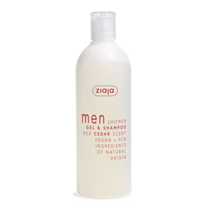 Ziaja Sprchový gél a šampón Red Cedar Men (Gél & Shampoo) 400 ml