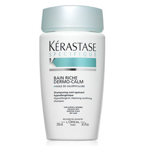 Kérastase Upokojujúci šampón pre citlivú vlasovú pokožku a suché vlasy Bain Riche Dermo-Calm(Hypoallergenic Cleansing Soothing Shampoo Sensitive Scalp Dry Hair) 250 ml